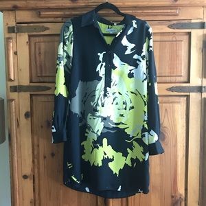 Banana Republic navy long sleeve dress